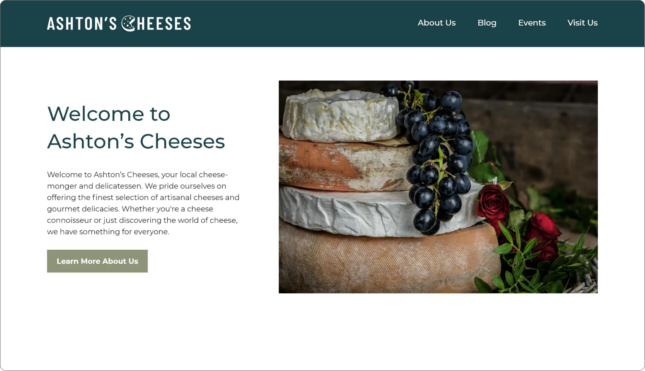 Ashton's cheeses layout exploration one.