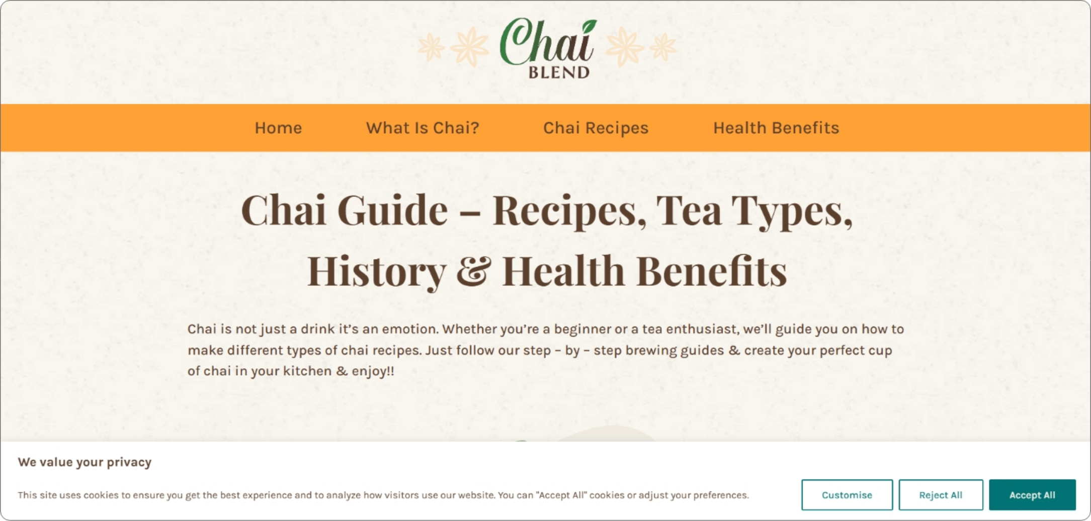 Chaiblend Hero Banner