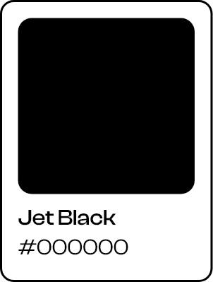Color swatch: Jet Black (#000000)