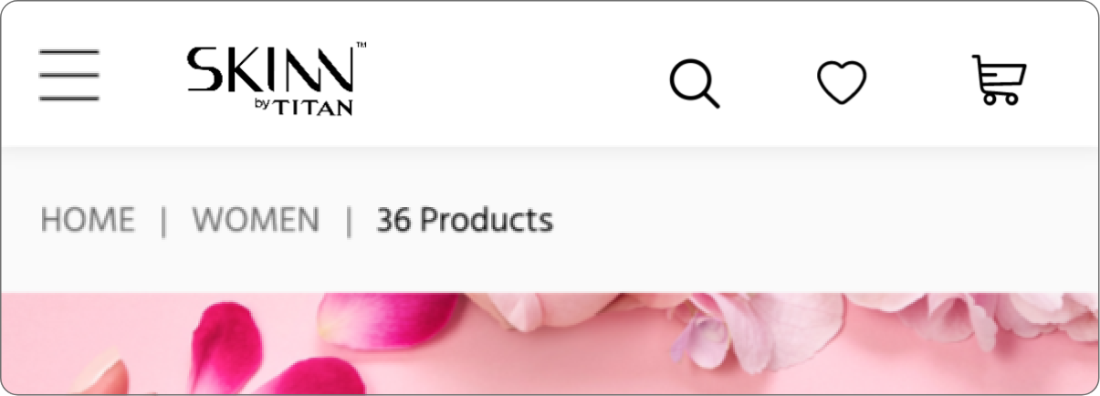 Mobile header UI design in Adobe XD.